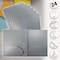 Better Office Products 2 Pocket Heavyweight Plastic Folder Portfolio With Prongs, Letter Size, Gray, 24PK 86623 - alternate 3
